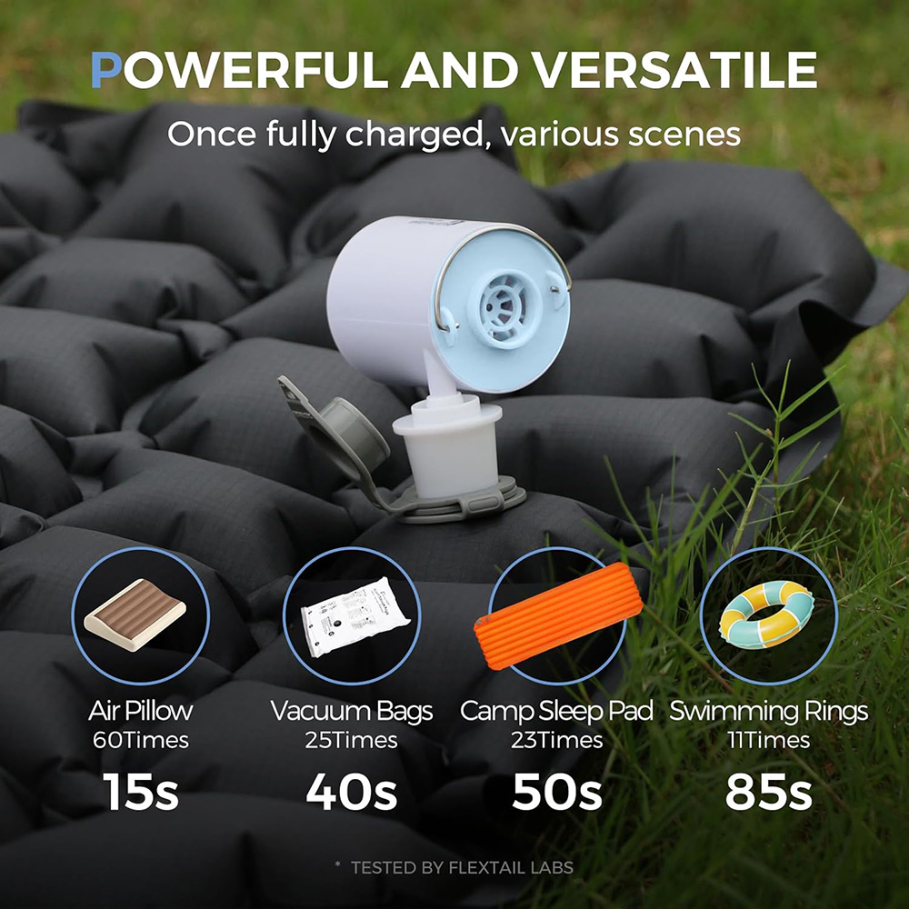 Outdoor Inflatable Camping Tent With Air Pump - Bomba de ar portátil FLEXTAIL, mini
