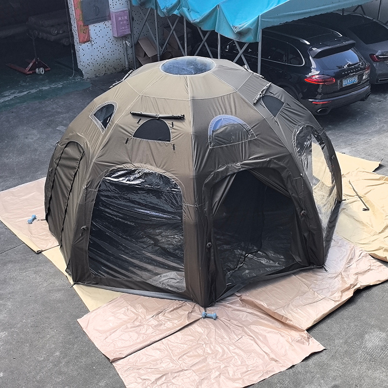 Outdoor Inflatable Camping Tent With Air Pump - 4m 5m automática grande inflável ocidental