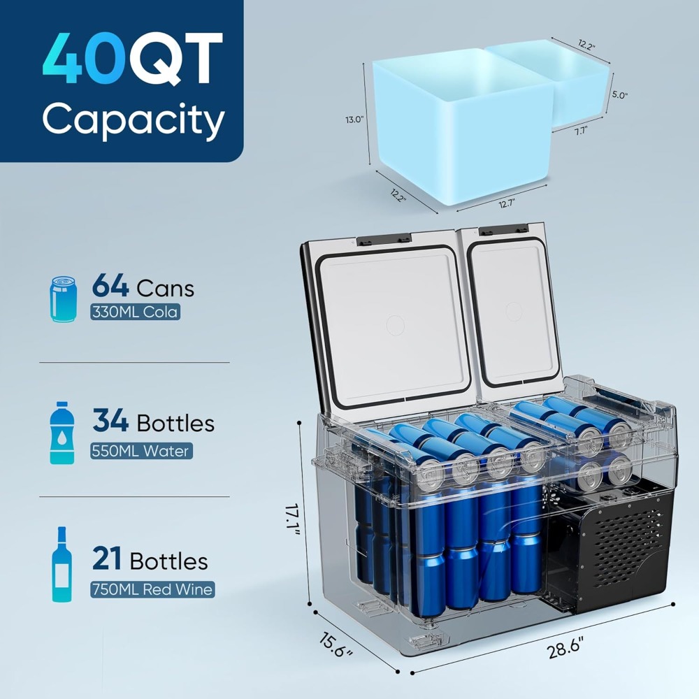 Outdoor Camping Fridge - Envio dos EUA: Novo Refrigerador Automotivo
