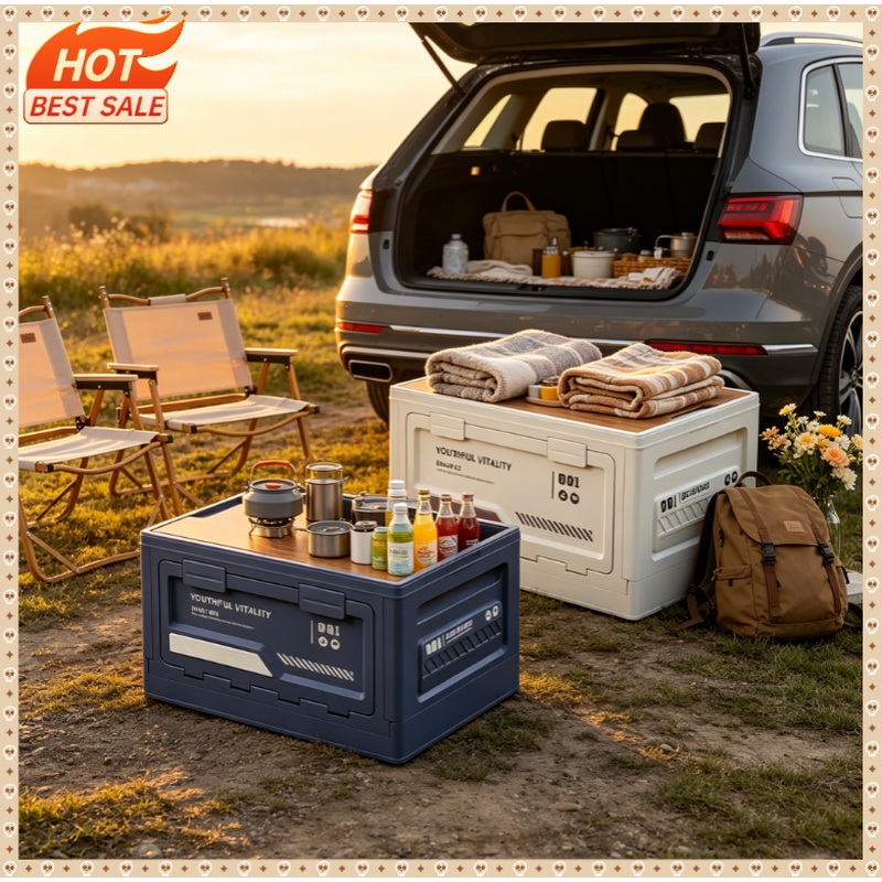Outdoor Camping Stores - Caixa de Armazenamento Externa Dobrável para