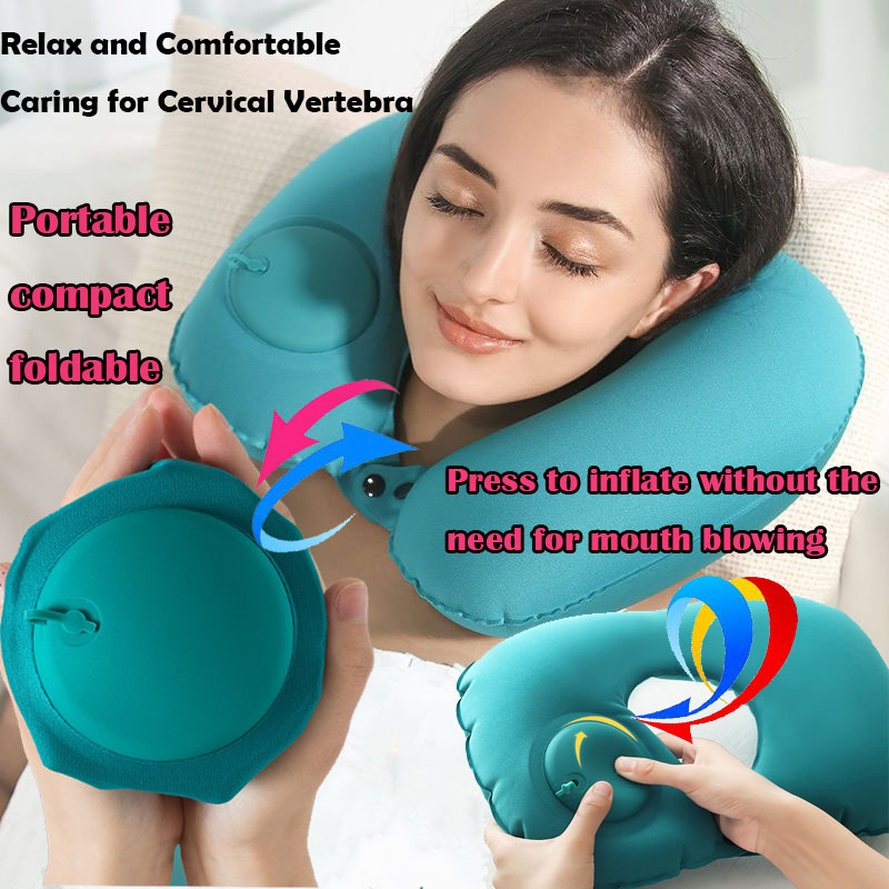 Outdoor Camping Stores - Almofada inflável portátil para pescoço, que