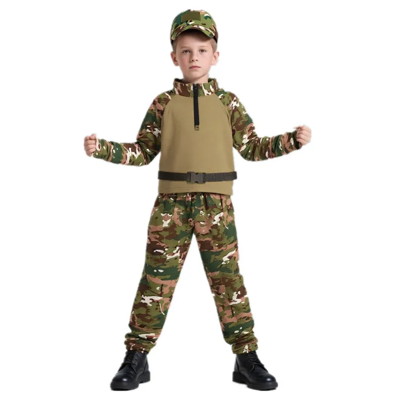 Outdoor Camping Movies - Crianças adultos camuflagem sapo outfit verão