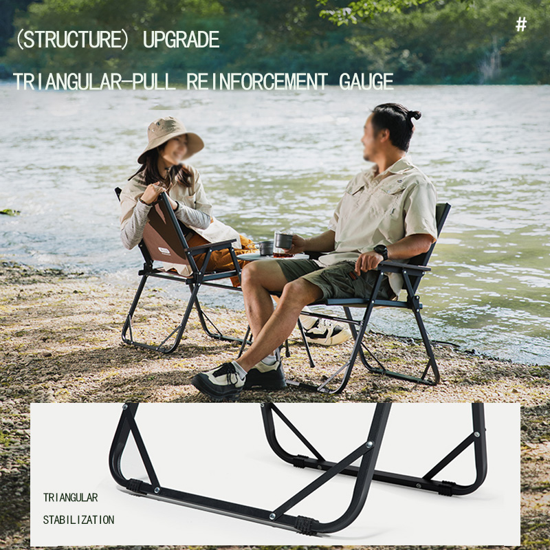 BISINNA Cadeira dobrável para  - Outdoor Camping Recliner Chairs avaliação e preço