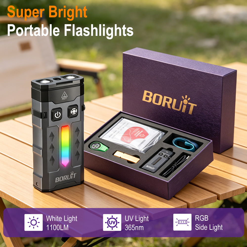 Lanterna EDC BORUiT EV20 1100L - Outdoor Camping Glamping Share avaliação e preço