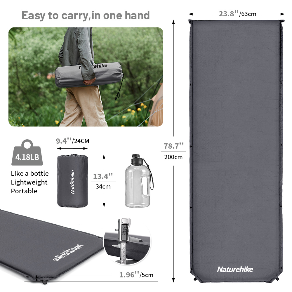 Naturehike colchão auto-infláv - Outdoor Inflatable Camping Tent With Air Pump avaliação e preço