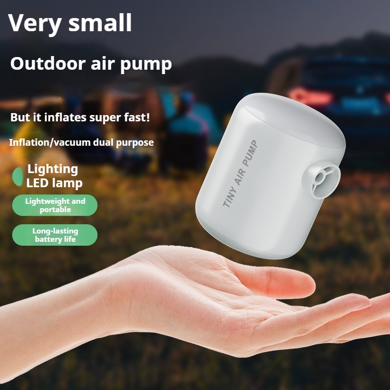 Mini bomba de ar portátil, bom - Outdoor Inflatable Camping Tent With Air Pump avaliação e preço
