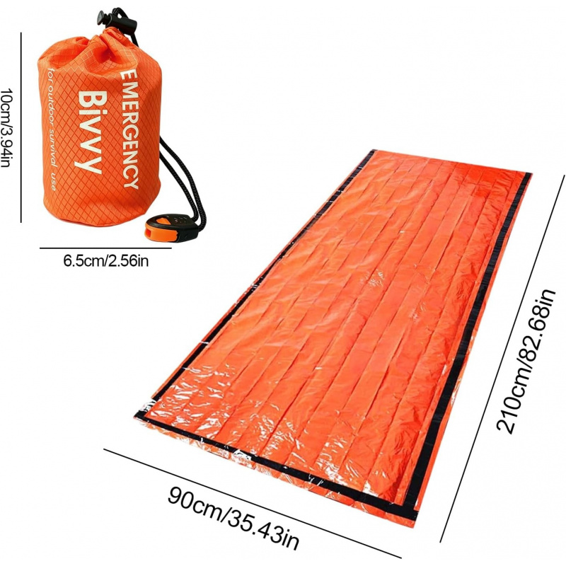 Saco de dormir de emergência c - Outdoor Camping Sleeping Bag avaliação e preço