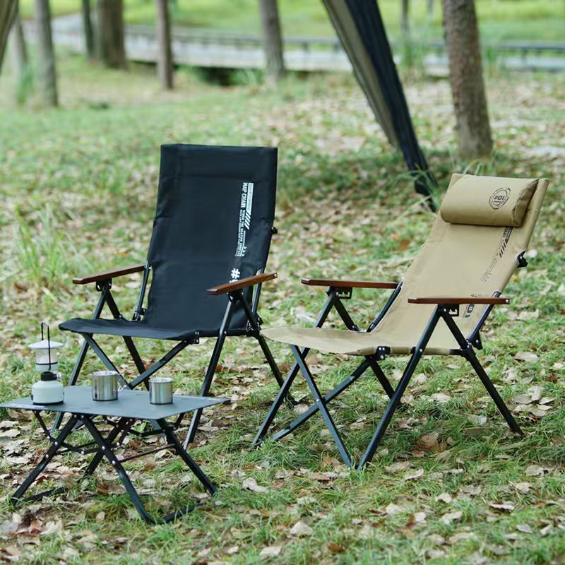 Cadeira de Praia Dobrável com  - Outdoor Camping Recliner Chairs avaliação e preço