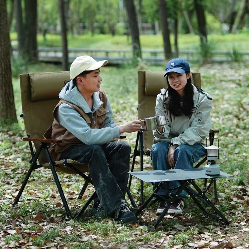 Cadeira de Praia Dobrável com  - Outdoor Camping Recliner Chairs avaliação e preço