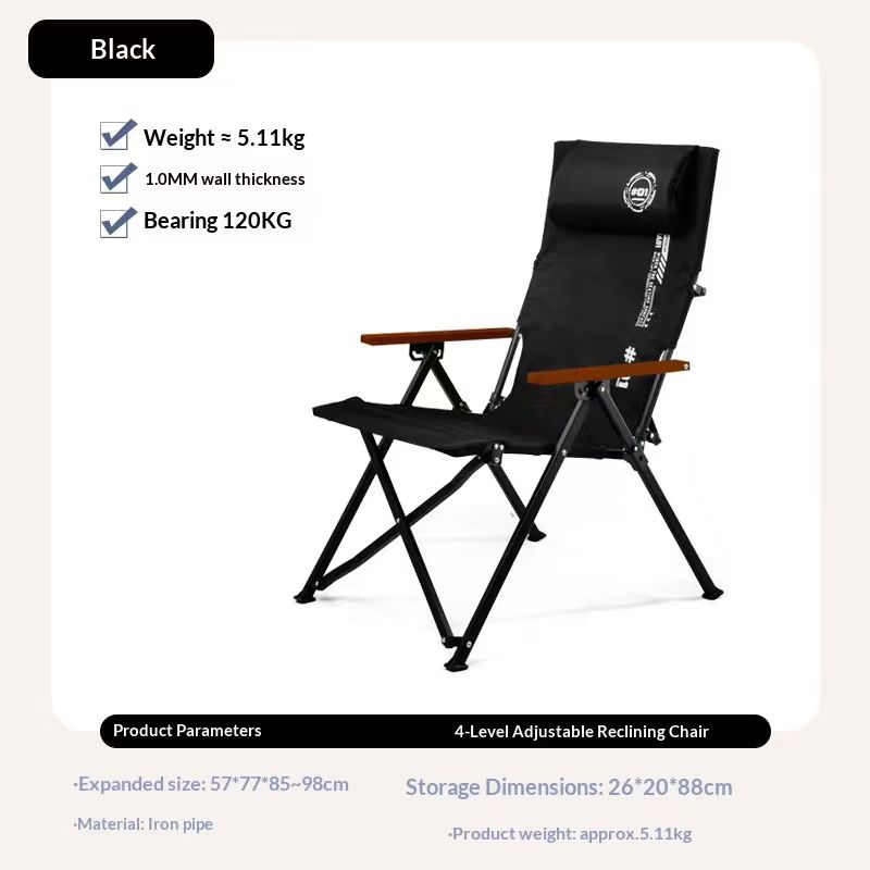 Cadeira de Praia Dobrável com  - Outdoor Camping Recliner Chairs avaliação e preço