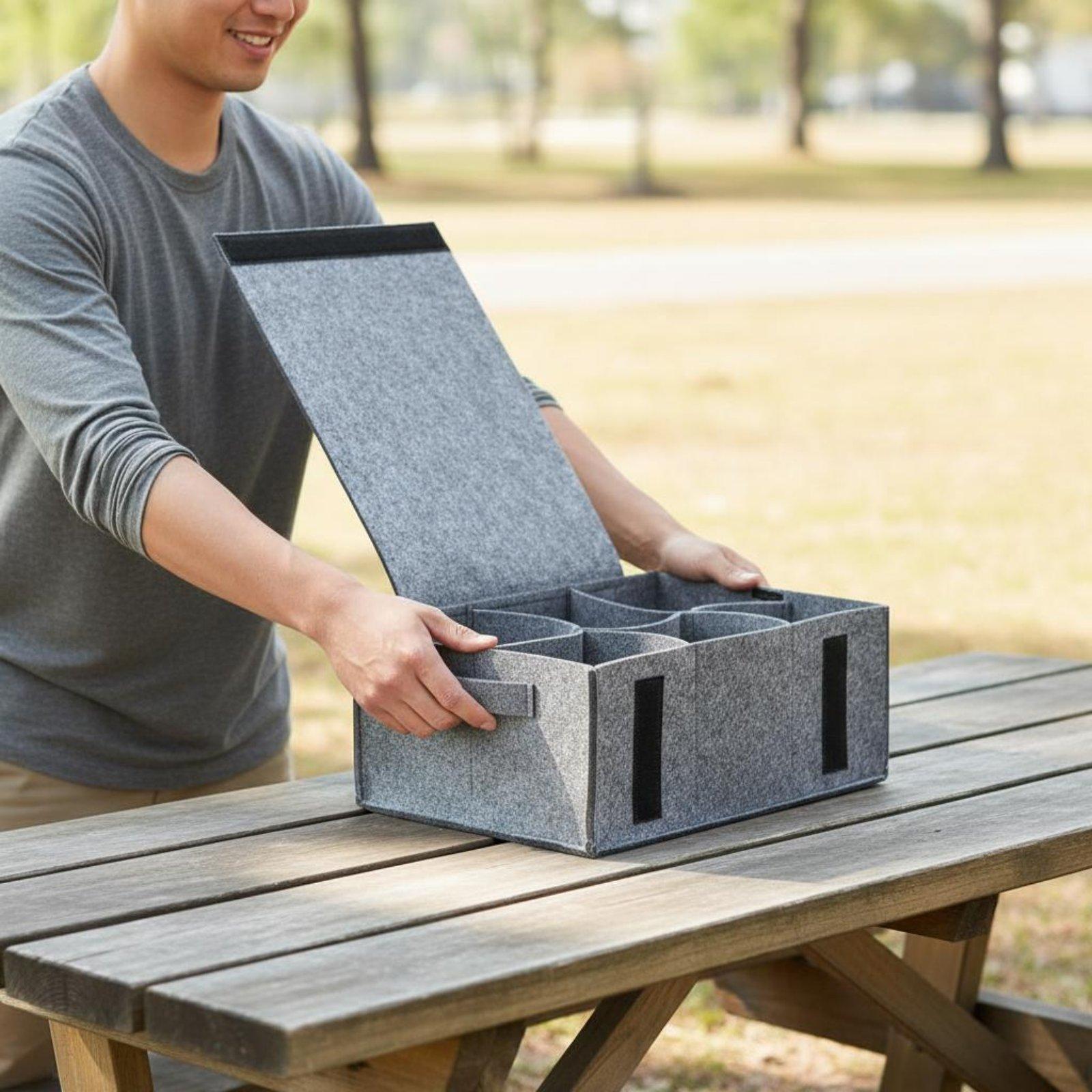 Bolsa de Armazenamento de Felt - Outdoor Camping Kitchen avaliação e preço