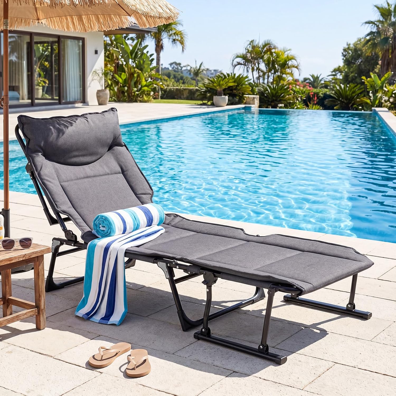 Conjunto de 2 Cadeiras Dobráve - Outdoor Camping Recliner Chairs avaliação e preço