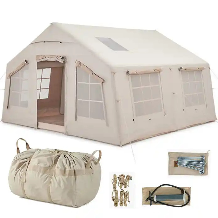 Grande Tenda Inflável ao Ar Li - Outdoor Inflatable Camping Tent With Air Pump avaliação e preço
