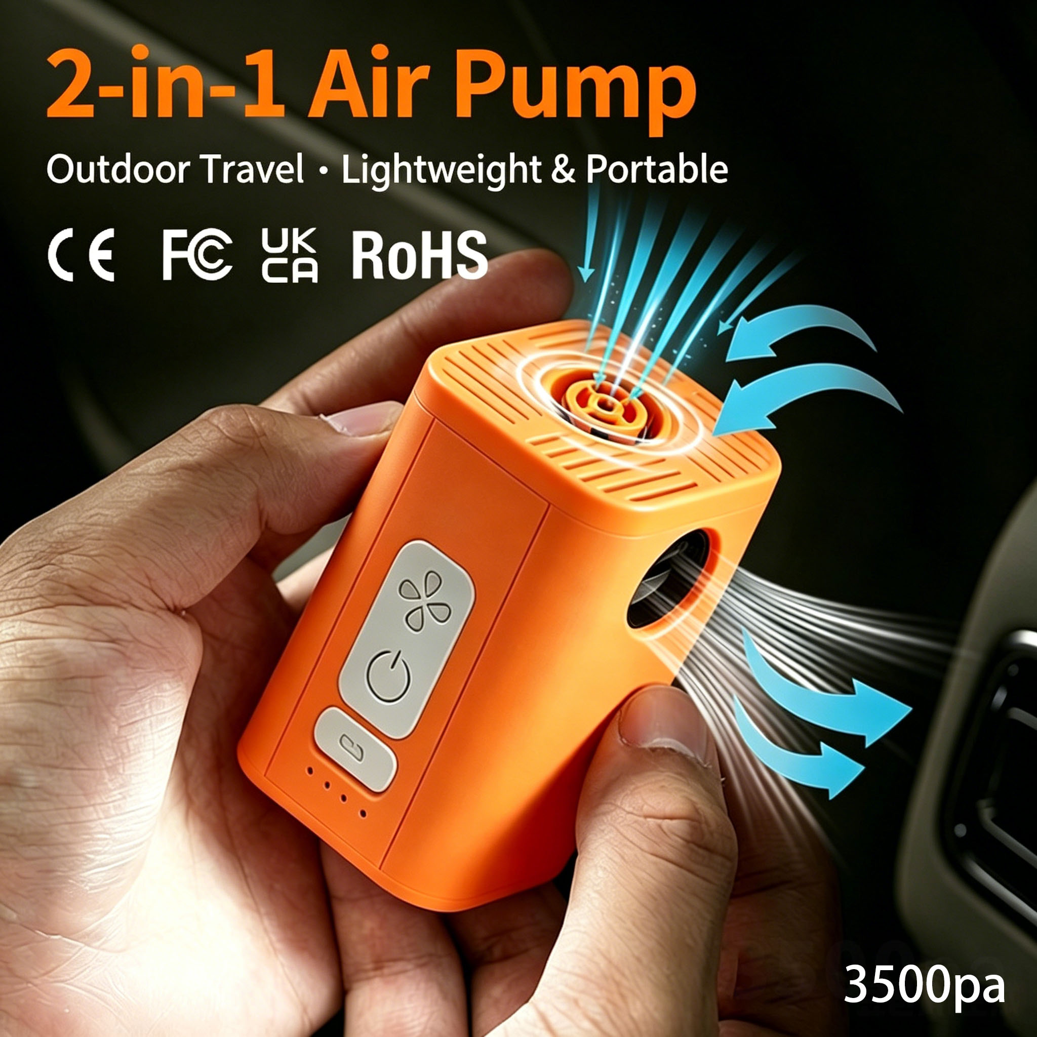 Bomba de Ar Recarregável 2 em  - Outdoor Inflatable Camping Tent With Air Pump avaliação e preço