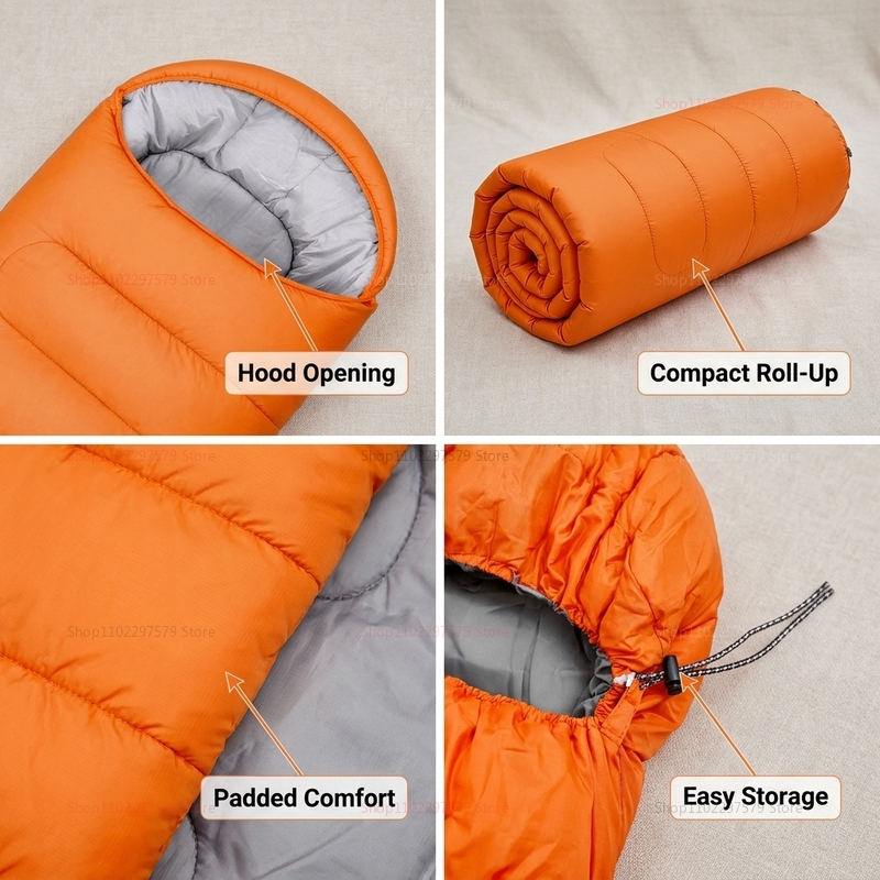 Saco de dormir leve para campi - Outdoor Camping Sleeping Bag avaliação e preço