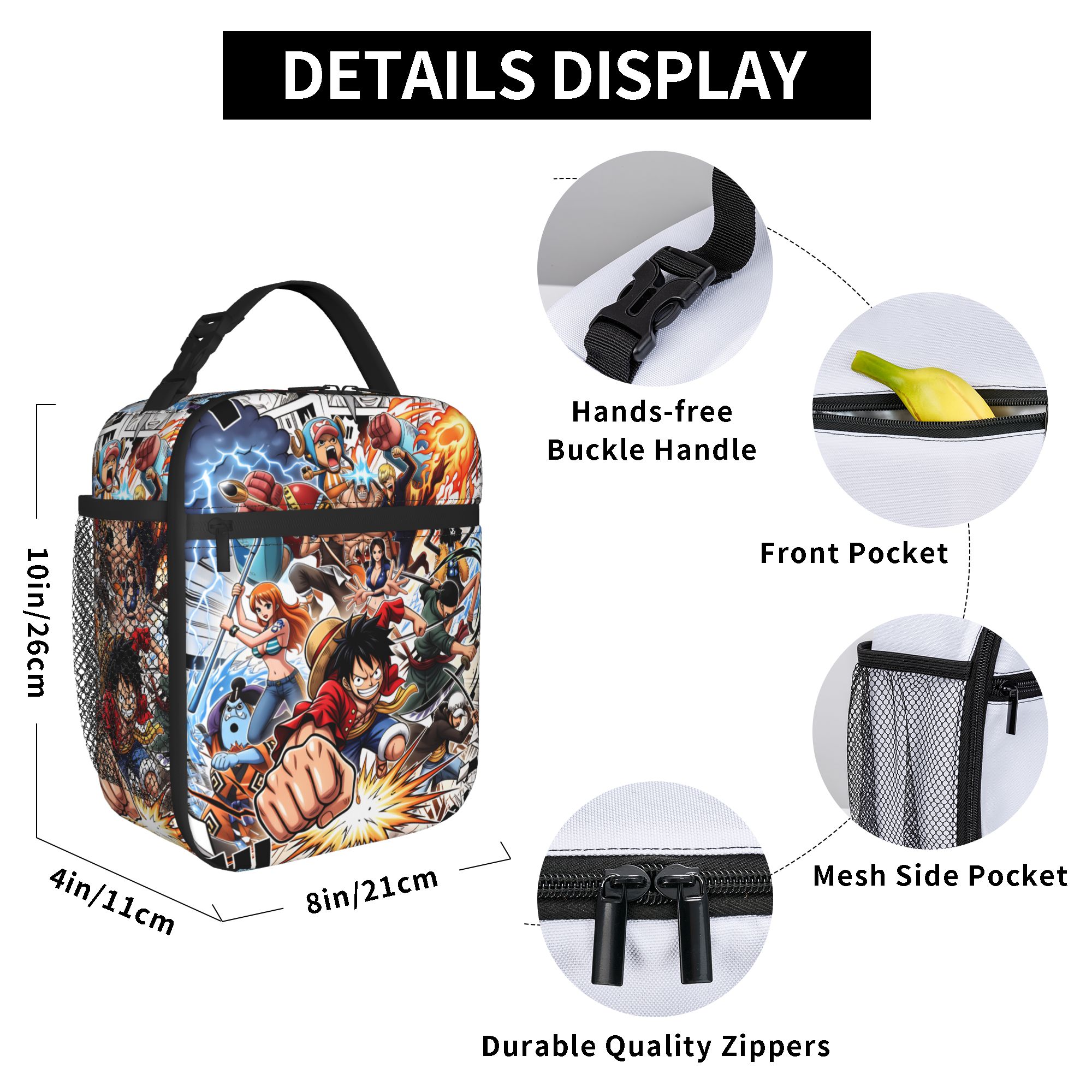 Bolsa Térmica Luffy One Piece  - Outdoor Camping Movies avaliação e preço