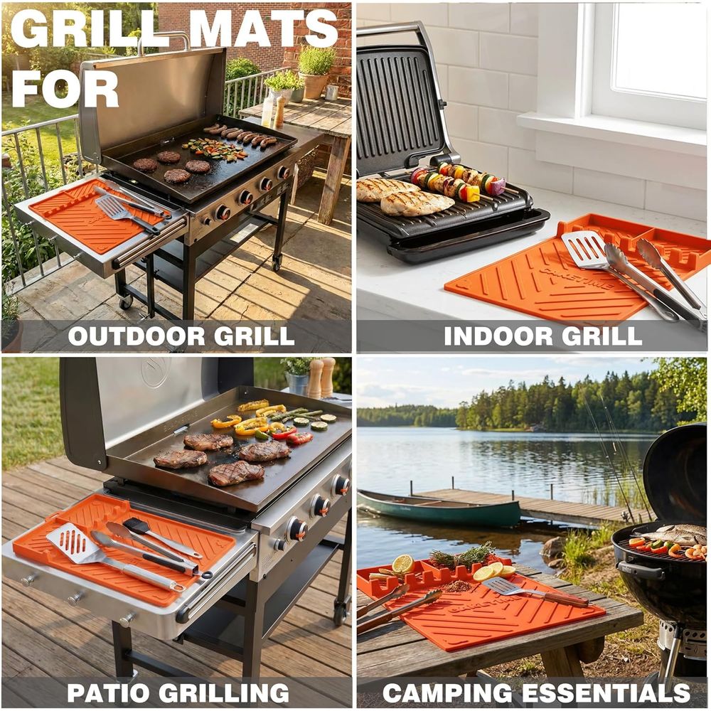Tapetes de Silicone para Grelh - Cooking Outdoor Camping avaliação e preço